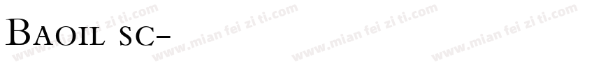 Baoil sc字体转换
